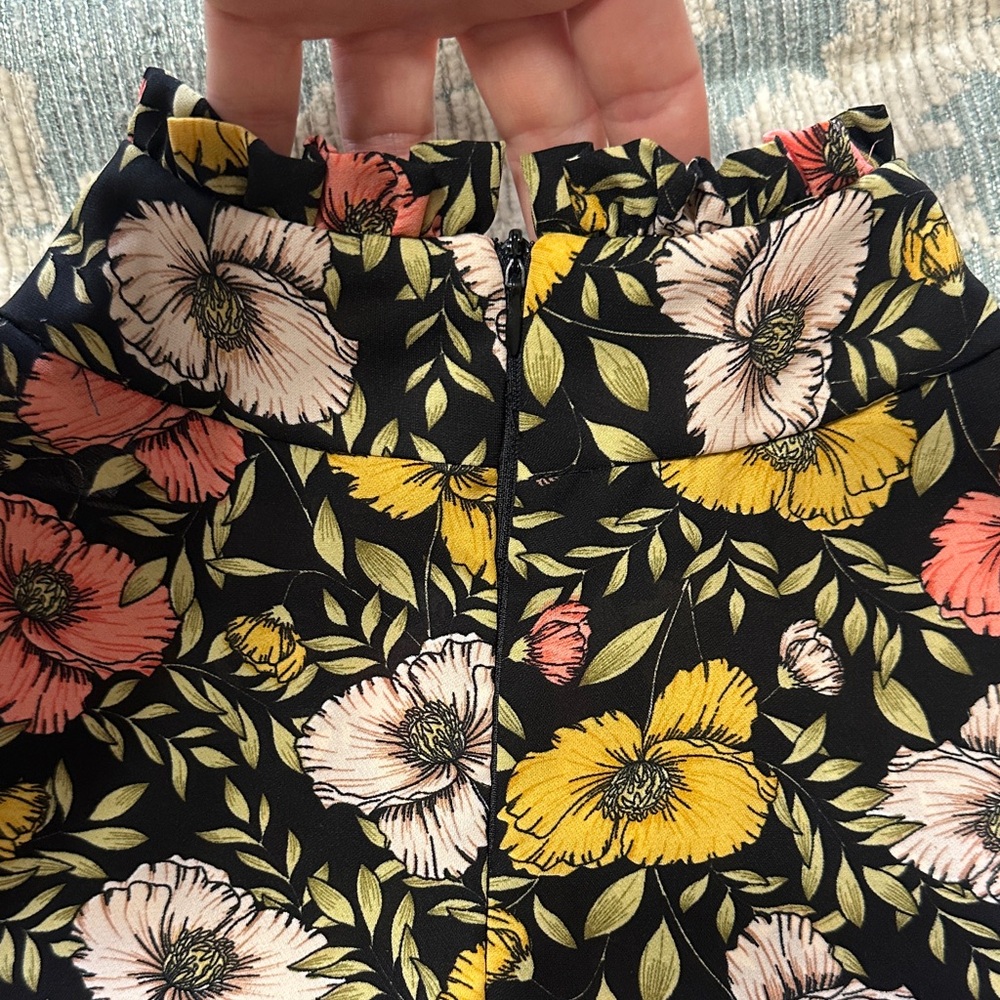 Nasty Gal Black Floral Dress - Picture 3 of 8
